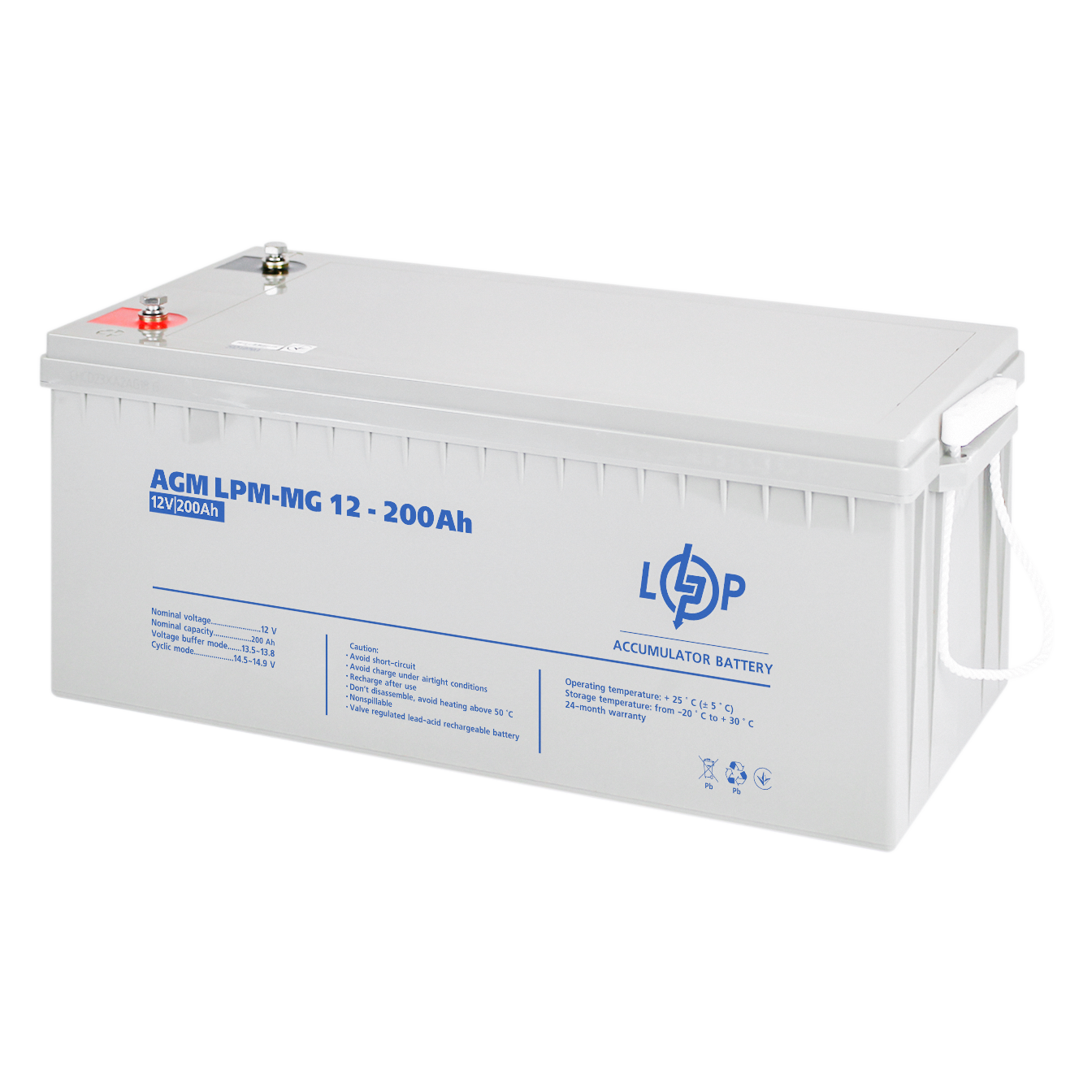 Купити Акумулятор мультигелевий LPM-MG 12V - 200 Ah METON - 4800 в