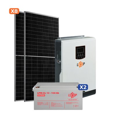 Сонячна електростанція (СЕС) Стандарт 3.5kW АКБ 3.6kWh Gel 150 Ah METON - 203500 фото
