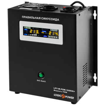 Джерело безперебійного живлення LogicPower LPY-W-PSW-1000VA+(700Вт) METON METON - SBZ700WA LPY фото