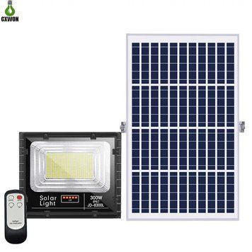 LED прожектор на сонячній батареї 300W METON - SOLAR300Wp фото