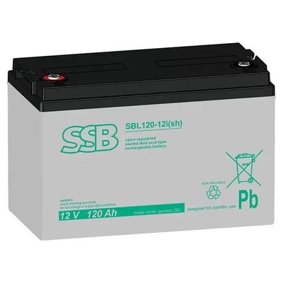 Акумуляторна батарея SSB Battery SBL120-12i(sh) AGM 12V 120Ah SSB 120A фото