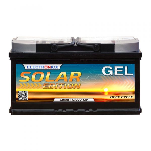 Акумулятор гелевий Electronicx Solar Edition 12-120 AH 10014 фото
