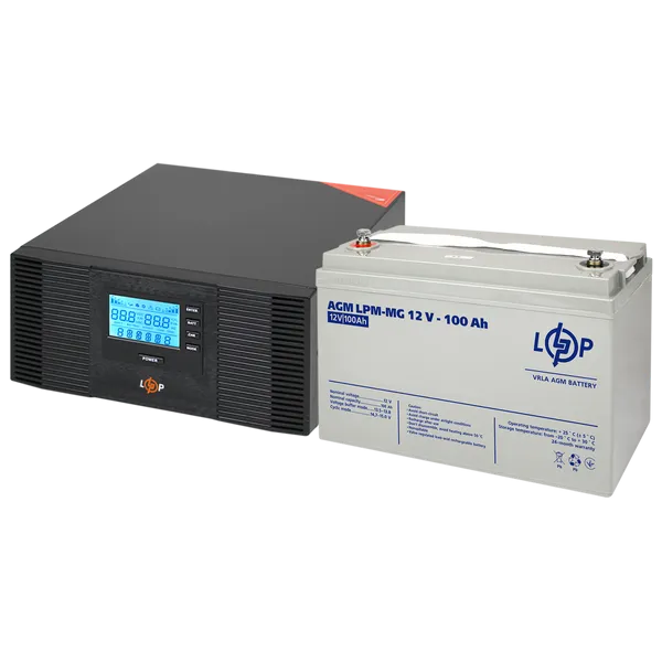 Купити Комплект резервного живлення ДБЖ + гелева батарея (UPS B1500 + АКБ GL 1200W) METON - 100100 в інтернет магазині METON